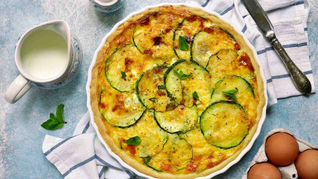 ricetta quiche di zucchine