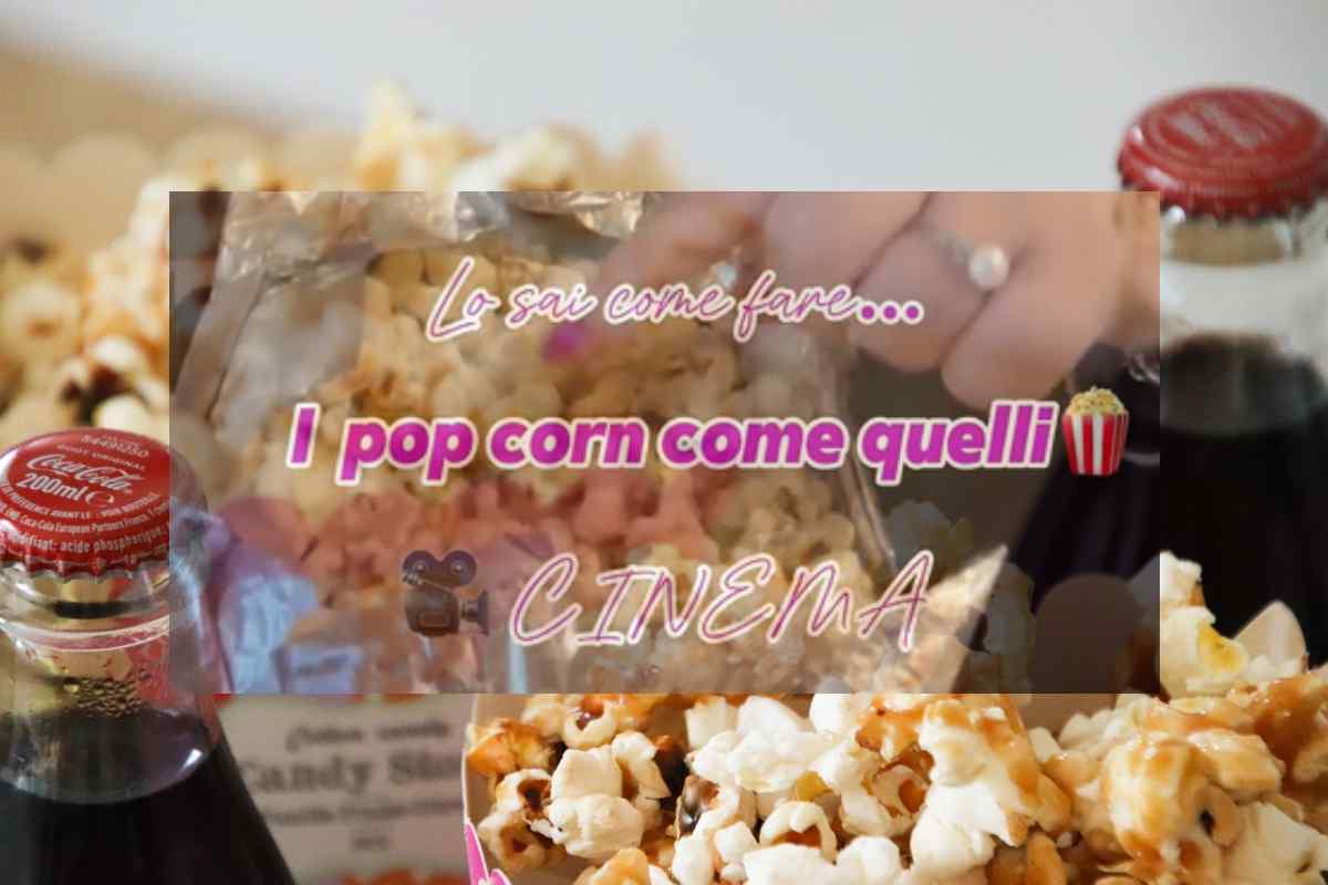 Fare i pop corn come al Cinema