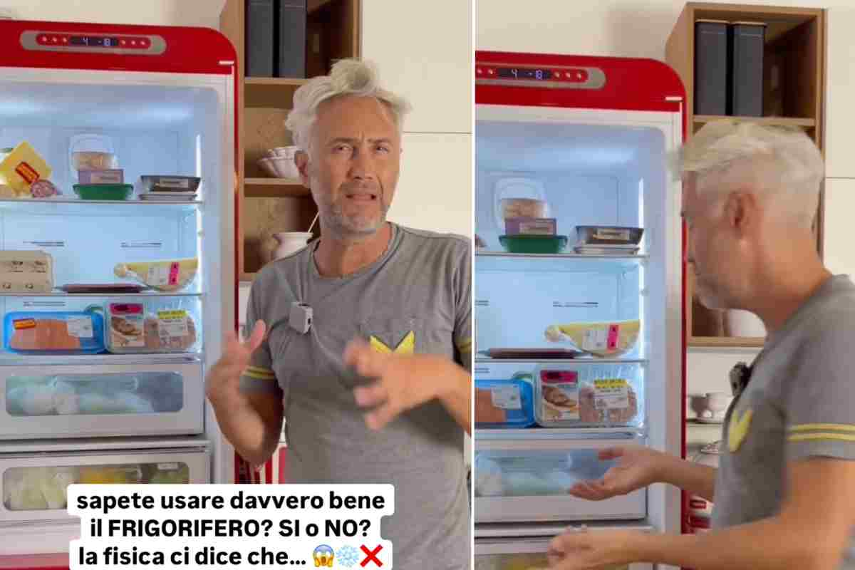 Il prof Schettini spiega come sistemare il frigo