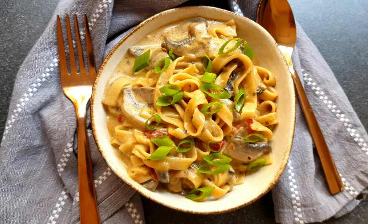 tagliatelle con i funghi ricetta light