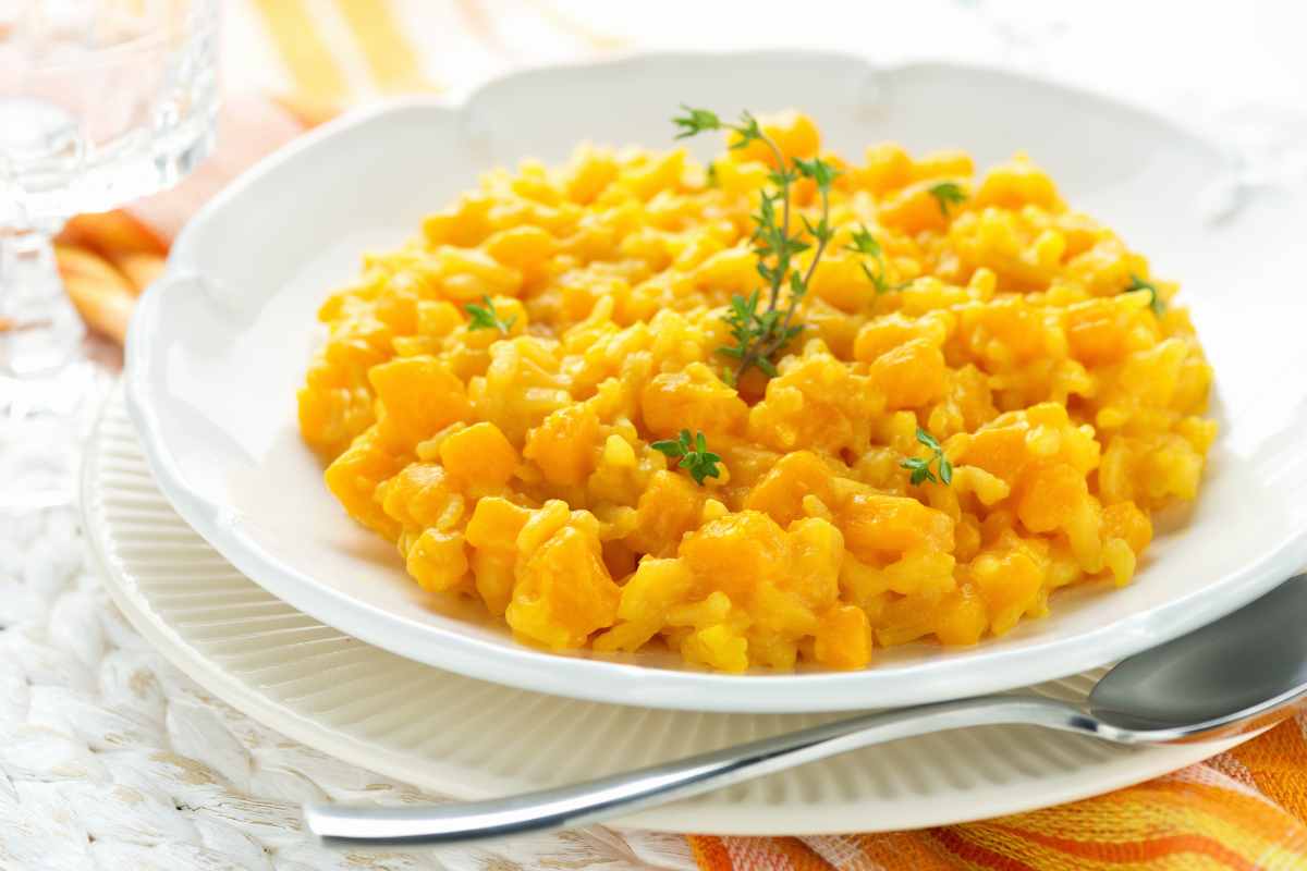 risotto alla zucca cremoso