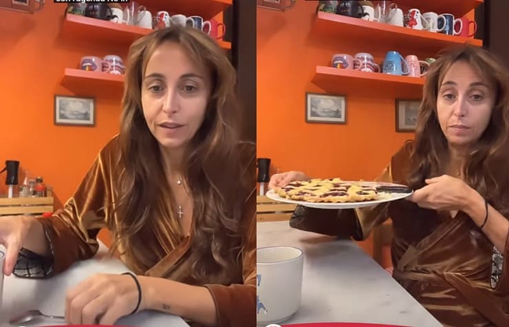 benedetta parodi mostra la crostata senza glutine