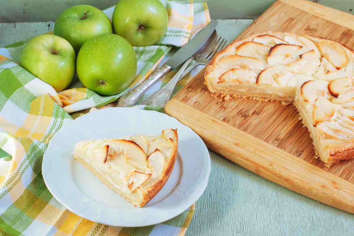 torta di mele cremosa